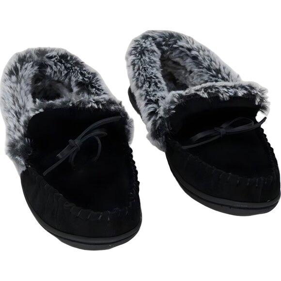Charter Club Shoes - Charter Club Dorenda Moccasin Slippers Black Cozy Lined Women's US 8M